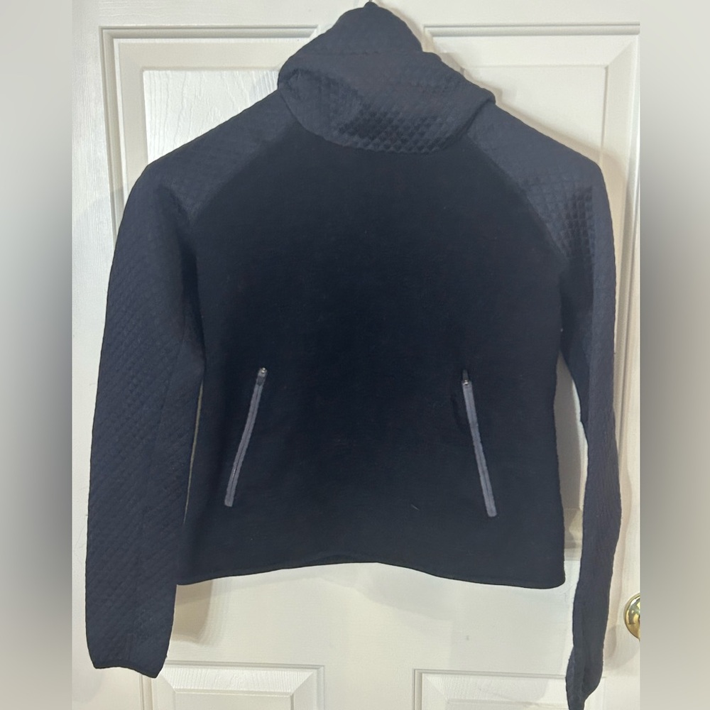 Women’s Nike Drifit Wool Blend Running Hoodie Size Large Made In Italy - Picture 2 of 7